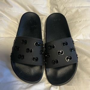Gucci black slides - brand new- not worn